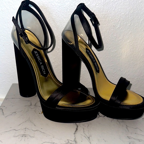 Jessica Rich Black Heels Size 36 (6) - Picture 1 of 4